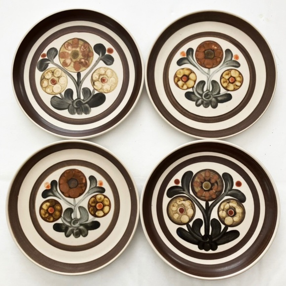 Salad Plate Mayflower by DENBY-LANGLEY Set of 4 - Picture 1 of 8